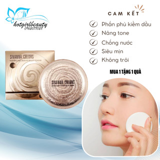 Phấn phủ kiềm dầu Sivanna nâng tone chống nước suốt 24h cam kết không trôi không bết dính siêu mịn  [𝐓𝐚̣̆𝐧𝐠 𝐦𝐚́𝐲]