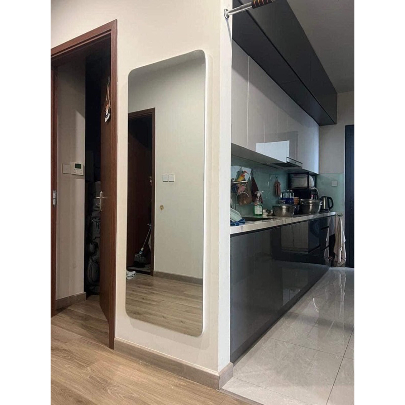 Gương Soi Toàn Thân Tràn Viền PIOLLEX Hình Chữ Nhật Bo Góc Nịnh Dáng