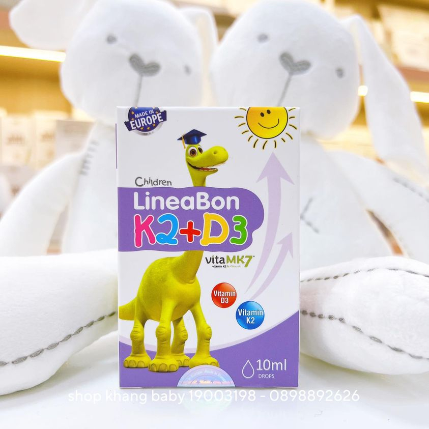 Vitamin D3K2 Lineabon tăng chiều cao cho bé - Shop Khang Baby