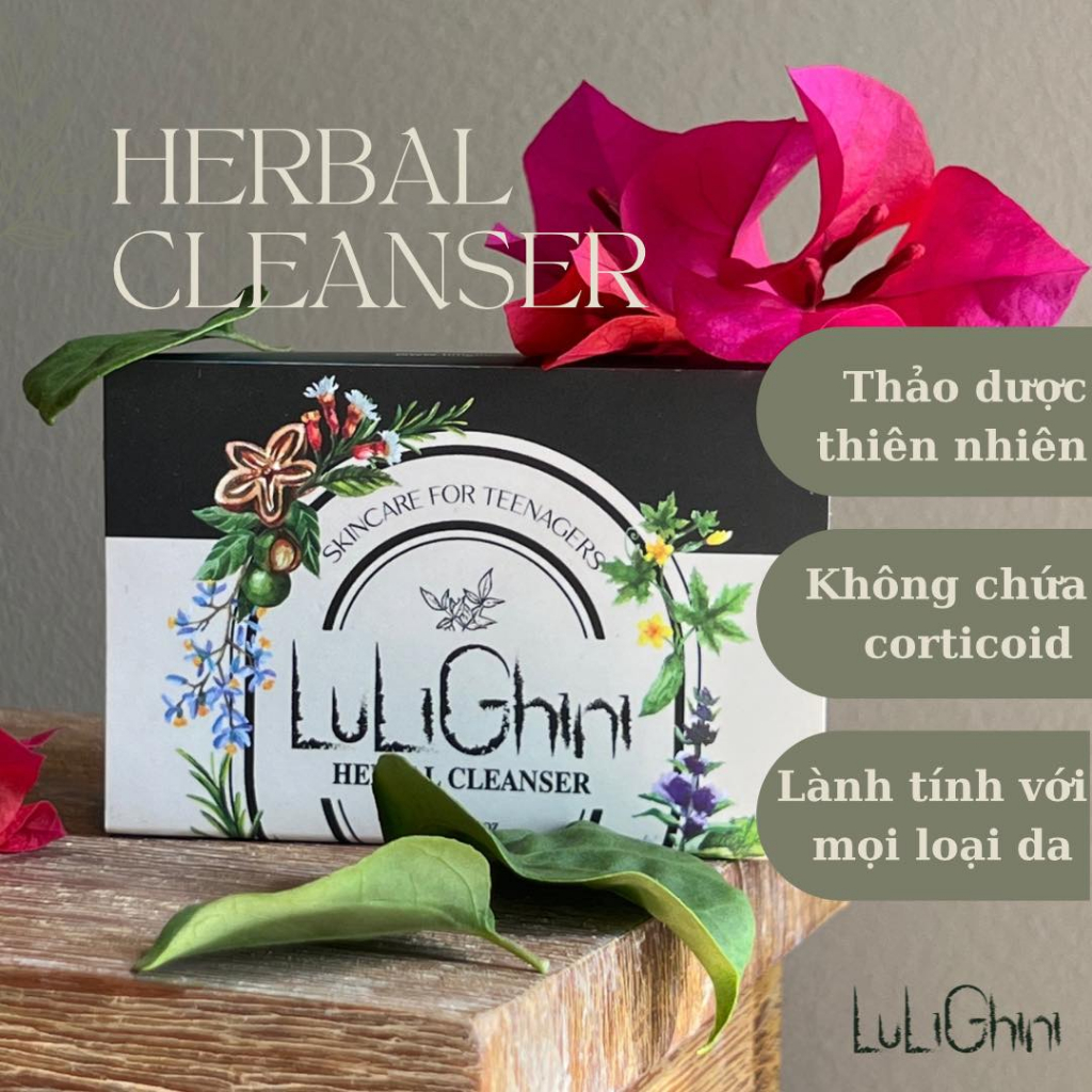 Xà bông thảo dược chăm sóc mụn Lulighini