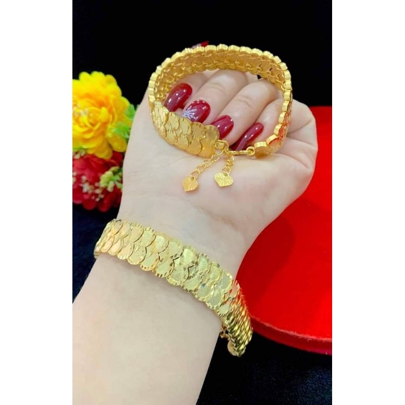 lắc tay mạ vàng 24 lắc tay cô dâu