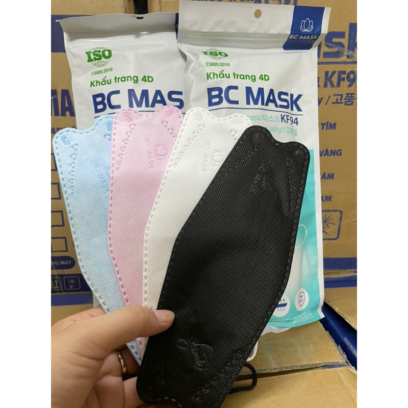 Khẩu trang KF94 Bảo Châu, khẩu trang kháng khuẩn 4D ngăn giọt bắn, virus, bụi mịn… các bệnh lây lan 