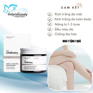 Kích trắng da The Ordinary làm trắng da dưỡng da mờ thâm se khít lỗ chân lông Bột vitamin C The Ordinary [Tặng máy]