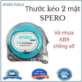 Thước kéo 5m 2 mặt spero, thước cuộn 5m 2 mặt, thước kéo 2 mặt, thước kéo 7,5m, thước 10m.