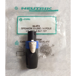 Jack cắm loa sân khấu SPEAKON NEUTRIK NL4FX ( 1 cái )