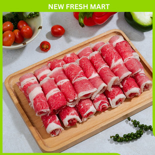 [GIAO NHANH HCM] Ba Chỉ Bò Mỹ Cuộn Nấu Lẩu - Khay 1Kg