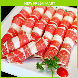 [GIAO NHANH HCM] Ba Chỉ Bò Mỹ Cuộn Nấu Lẩu - Khay 1Kg