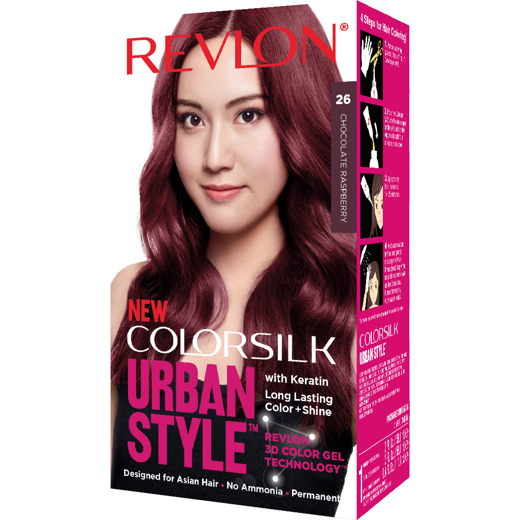 [Combo 3 hộp - HSD 12/2023] Thuốc nhuộm tóc thời trang Revlon Colorsilk Urban Style 150ml - UR26