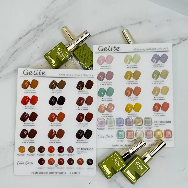 Set sơn 12m hãng GELITE tặng kèm bảng màu