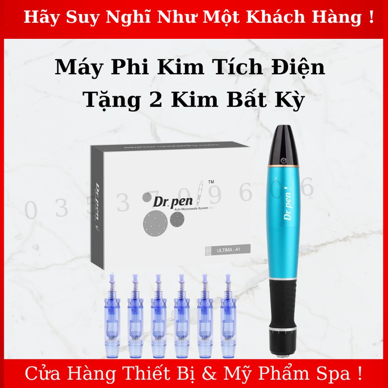 Máy Dr Pen A1 tích điện lăn kim phi kim máy cấy tảo.