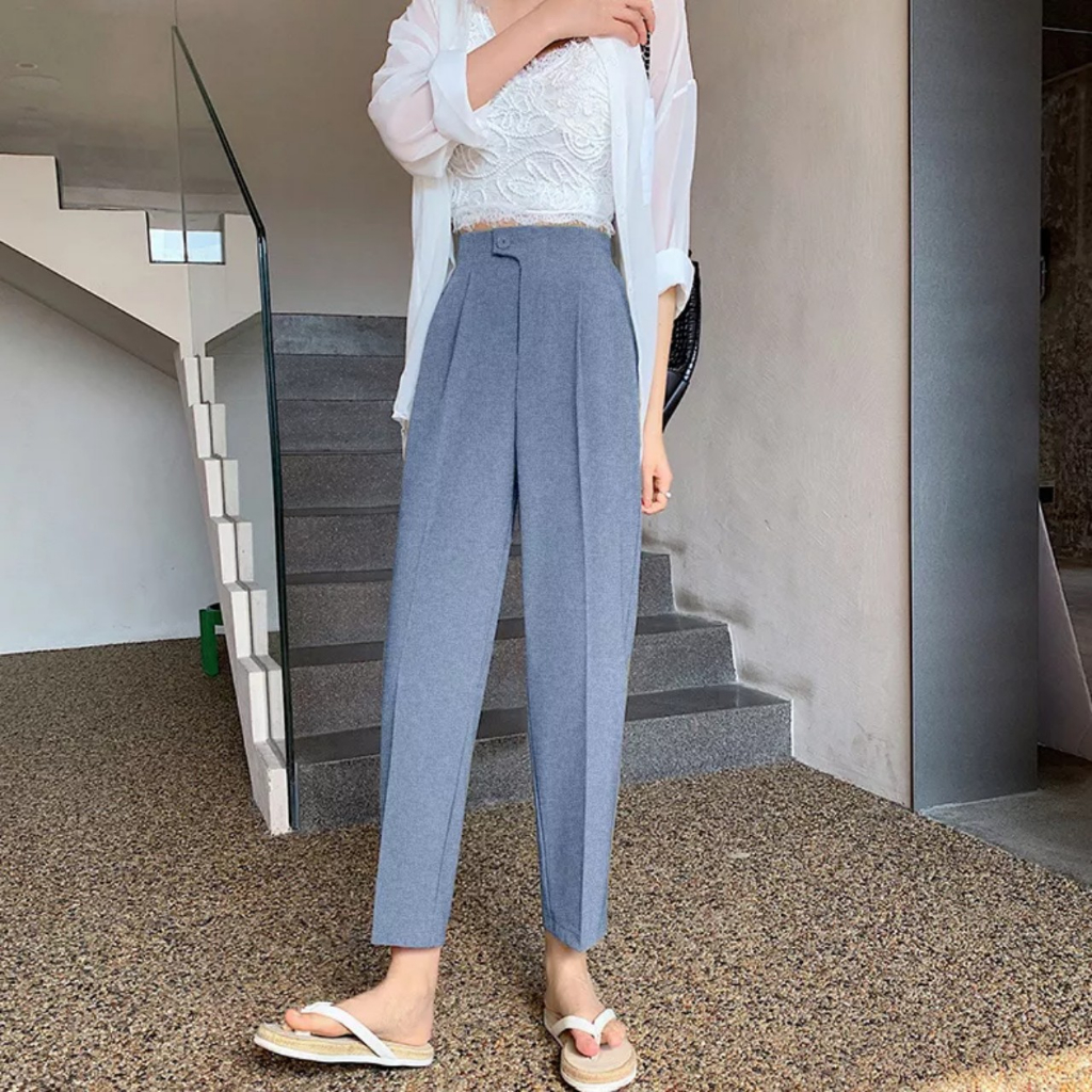 Quần tây baggy nữ lưng thun sau dáng công sở siêu HOT HIT