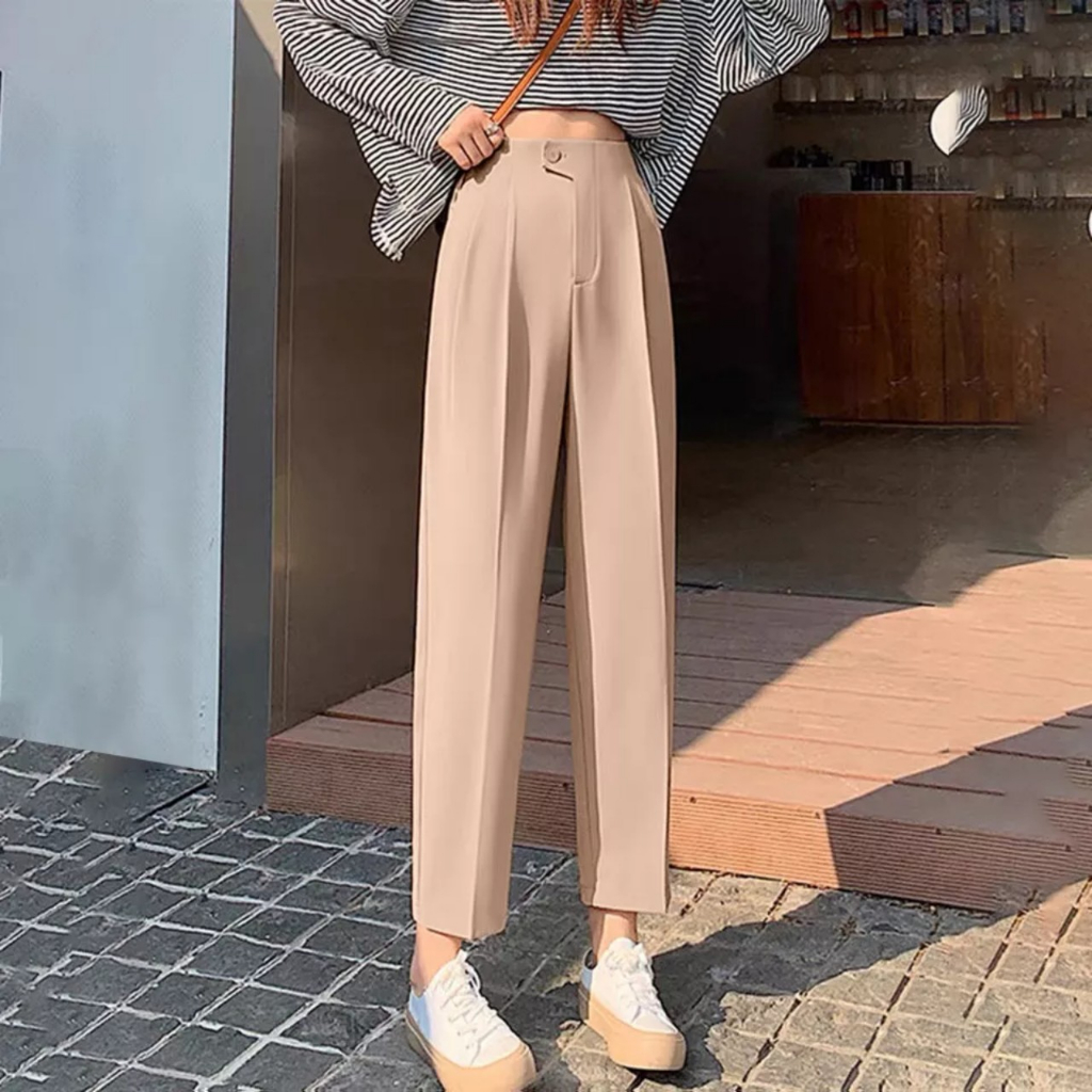 Quần tây baggy nữ lưng thun sau dáng công sở siêu HOT HIT