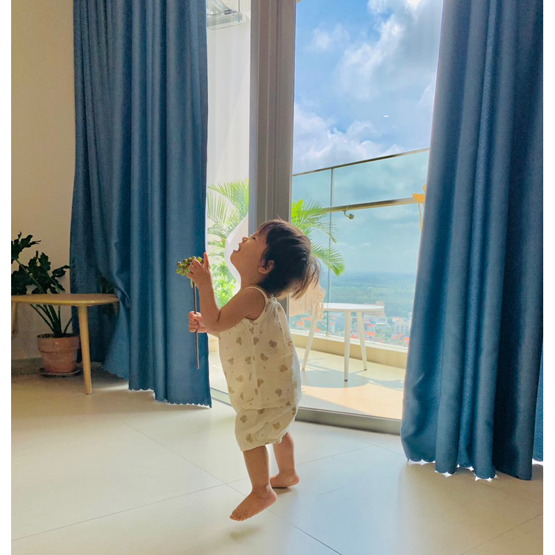 *Tiệm nhà Mì* Bộ 2 dây bé gái vải xô Muslin họa tiết đáng yêu