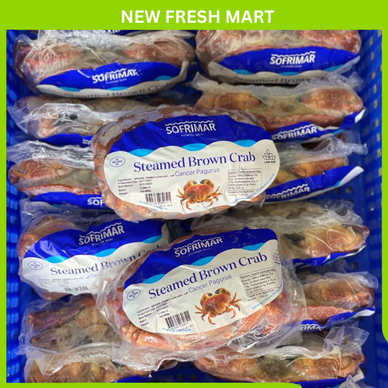 Cua Nâu Nauy Tem Xanh Đông Lạnh Size 300Gr-500Gr/con