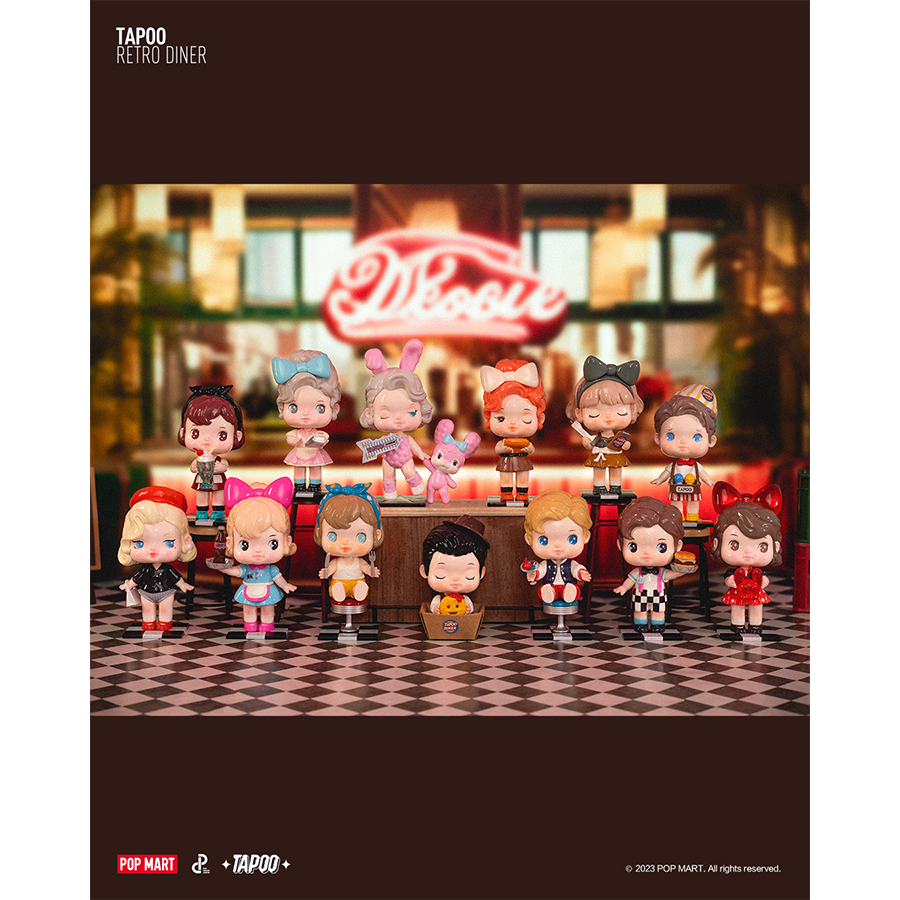 Mô Hình Đồ Chơi POP MART Tapoo Retro Diner 6941848224514 - Giao Hàng Ngẫu Nhiên