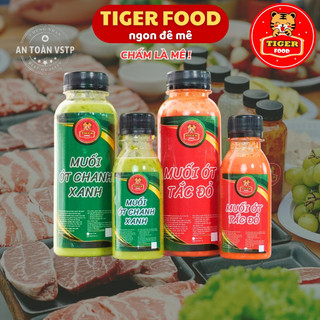 Muối ớt xanh - Muối ớt đỏ TIGER FOOD Muối ớt hiểm chanh nhà làm - nước chấm hải sản hay thịt nướng SIÊU NGON