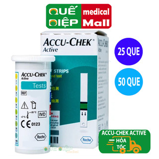 Accu-chek active 25 que hoặc 50 que - que thử đường huyết dùng cho máy accu chek active