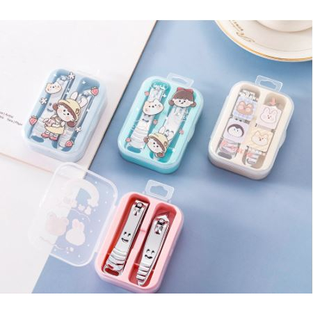 Set 2 Bấm Móng Tay Cute Hộp Nhựa