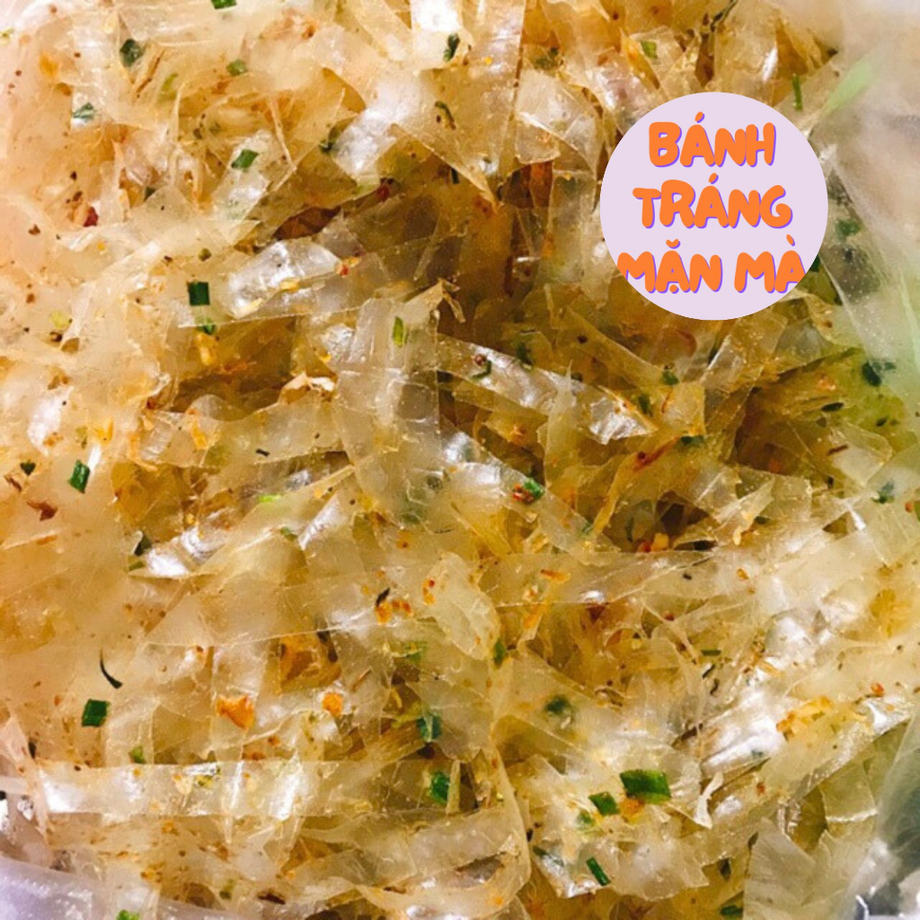 Bánh Tráng Sợi Dẻo Phơi Sương Trộn Tỏi Phi Hành Phi Ăn Là Ghiền