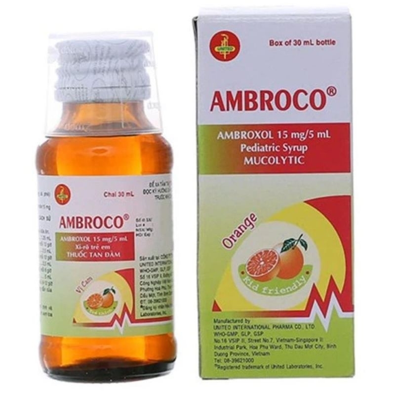 Ambroco siro cho bé chai 30.60ml