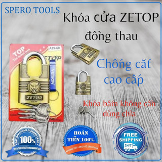 Ổ Khóa Cửa Chống Trộm ZETOP A15 Hợp Kim Đồng Thau, Ổ Khóa Cửa Chống Cắt, Khóa Cửa Gỗ, Khóa Cửa Nhôm, Khóa Cửa Cổng.