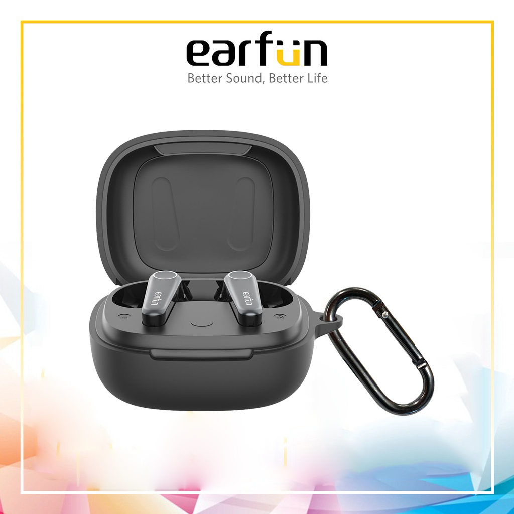 Ốp case tai nghe Earfun Air Pro 3 - Đen