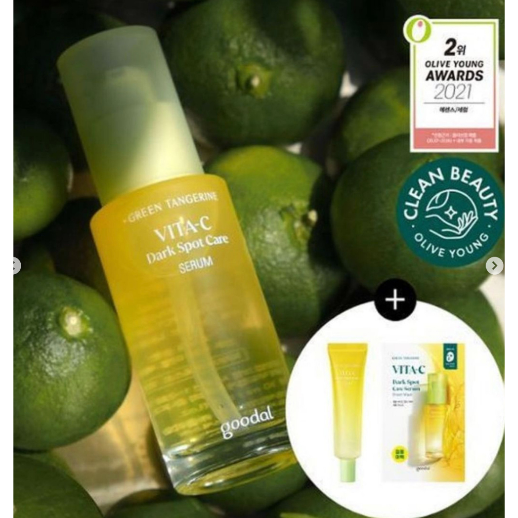 Tinh chất Vitamin C dưỡng trắng mờ thâm nám Goodal Green Tangerine Vita C Dark Spot