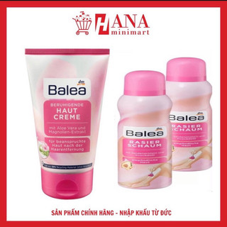 Combo bọt cạo lông + kem dưỡng làm dịu sau wax lông balea
