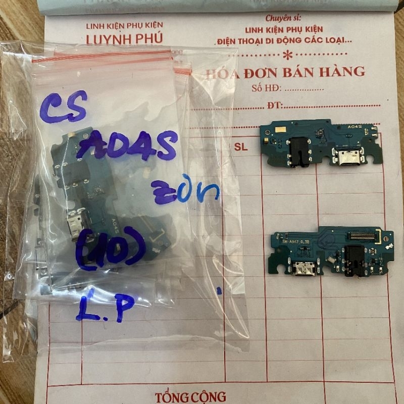 Cụm sạc Samsung A04S A047 zin và loại A bao test
