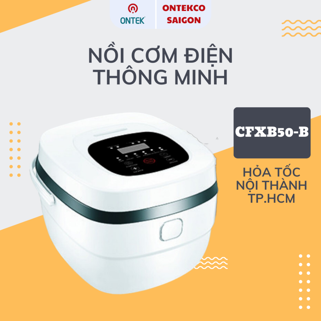 Nồi Cơm điện thông Minh ONTEKCO CFXB50-B Cao cấp, 8 Chức năng Tiếng Việt - HÀNG THANH LÝ BH 1 TUẦN