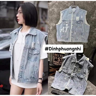 Áo khoác jean có túi sát nách hàng đẹp!