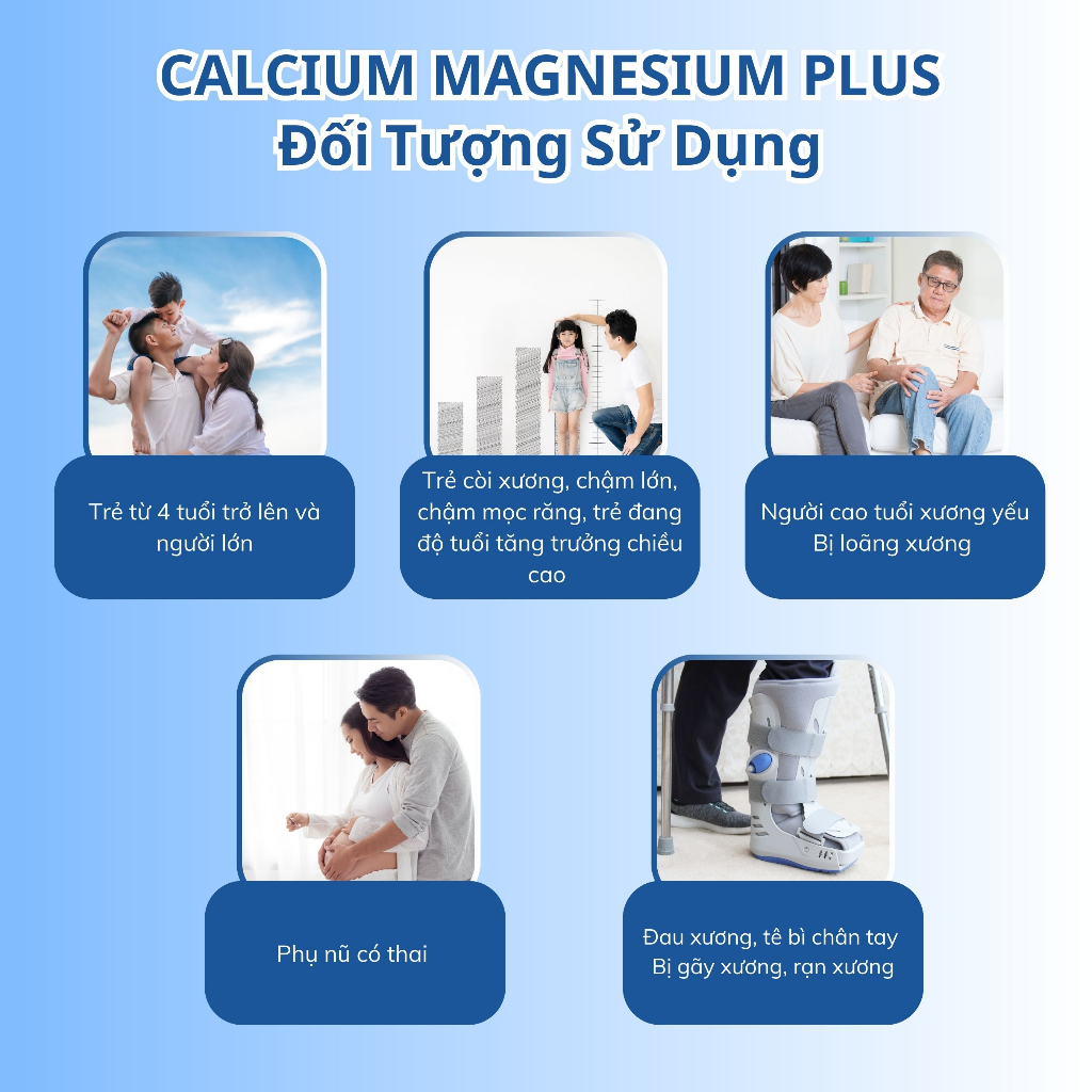 Viên Uống NUTRIONELIFE Calcium Magnesium Plus Bổ Sung Canxi Phát Triển Chiều Cao, Giúp Xương Chắc Khỏe 30 Viên