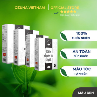 Combo 4 hộp Bột lá nhuộm tóc Ogatic Bột Nhuộm Từ Cây Lá Móng Lá Chàm an toàn cho sức khỏe