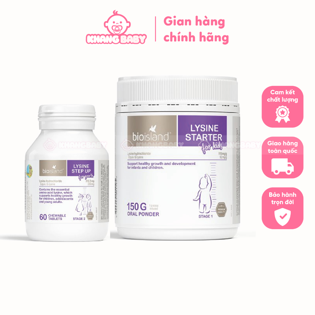Lysine Bioisland tăng chiều cao cho bé - Shop Khang Baby