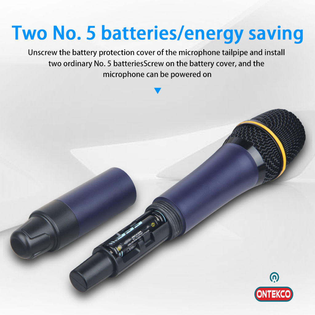 Bộ Micro Karaoke Không Dây Ontekco MF333/MF334/MF338 Chính Hãng