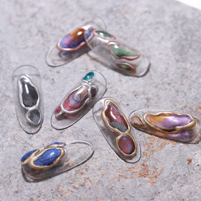 Gel metan vàng bạc vendeeni , nhũ vẽ viền móng