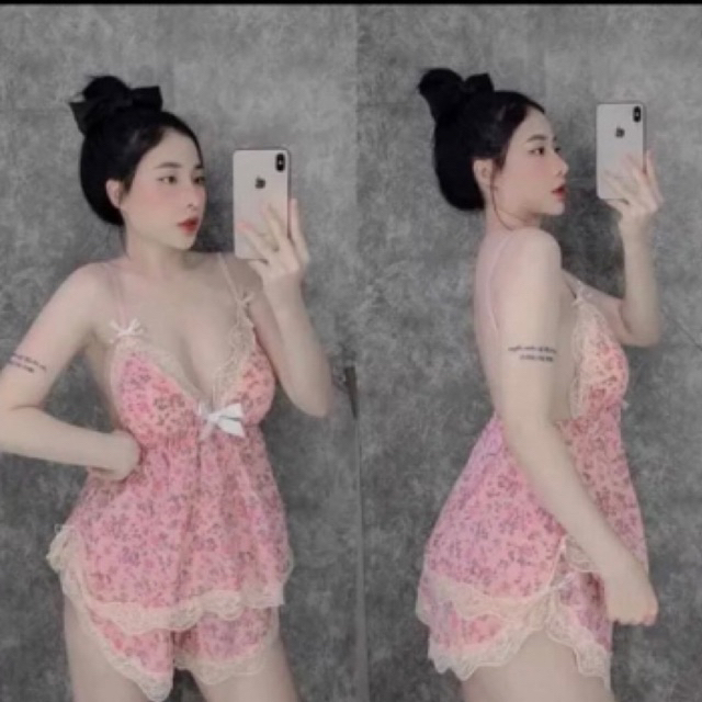 Bộ ngủ 2 dây sexy