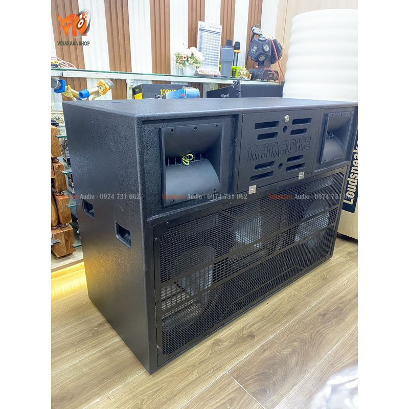 Vỏ thùng loa kéo ADX-Pro55 3 bass , ván ép