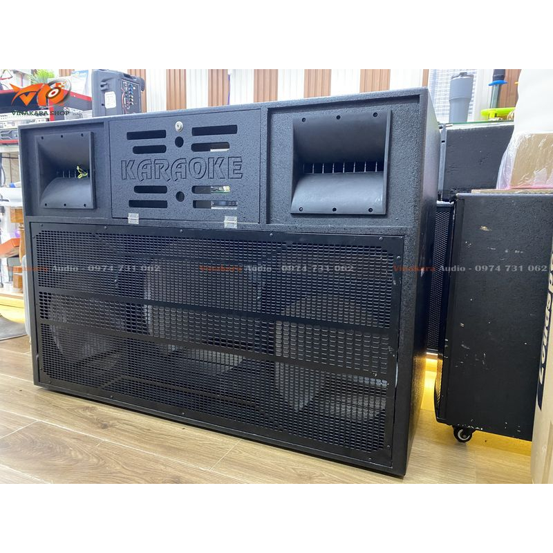 Vỏ thùng loa kéo ADX-Pro55 3 bass , ván ép