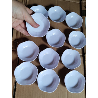 Chén đựng nước chấm / đựng tiêu melamine trắng bóng CC50 - Ø 7.0 x 2.2 cm
