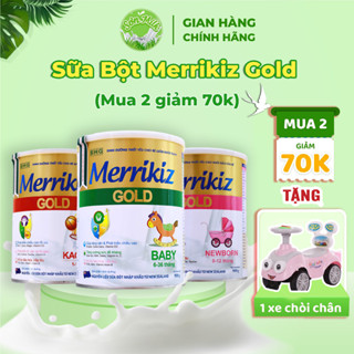 Sữa Bột Merrikiz Gold Newborn, Baby, Pedia, KaoIQ 900g -Tăng cân, phát triển trí não, tăng chiều cao,tiêu hoá  - SONMILK