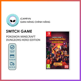 Băng Game Nintendo Switch Pokemon Minecraft Dungeons Hero Edition - Hệ US