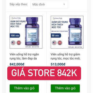Viên uống mọc tóc Biotin 10000mcg
