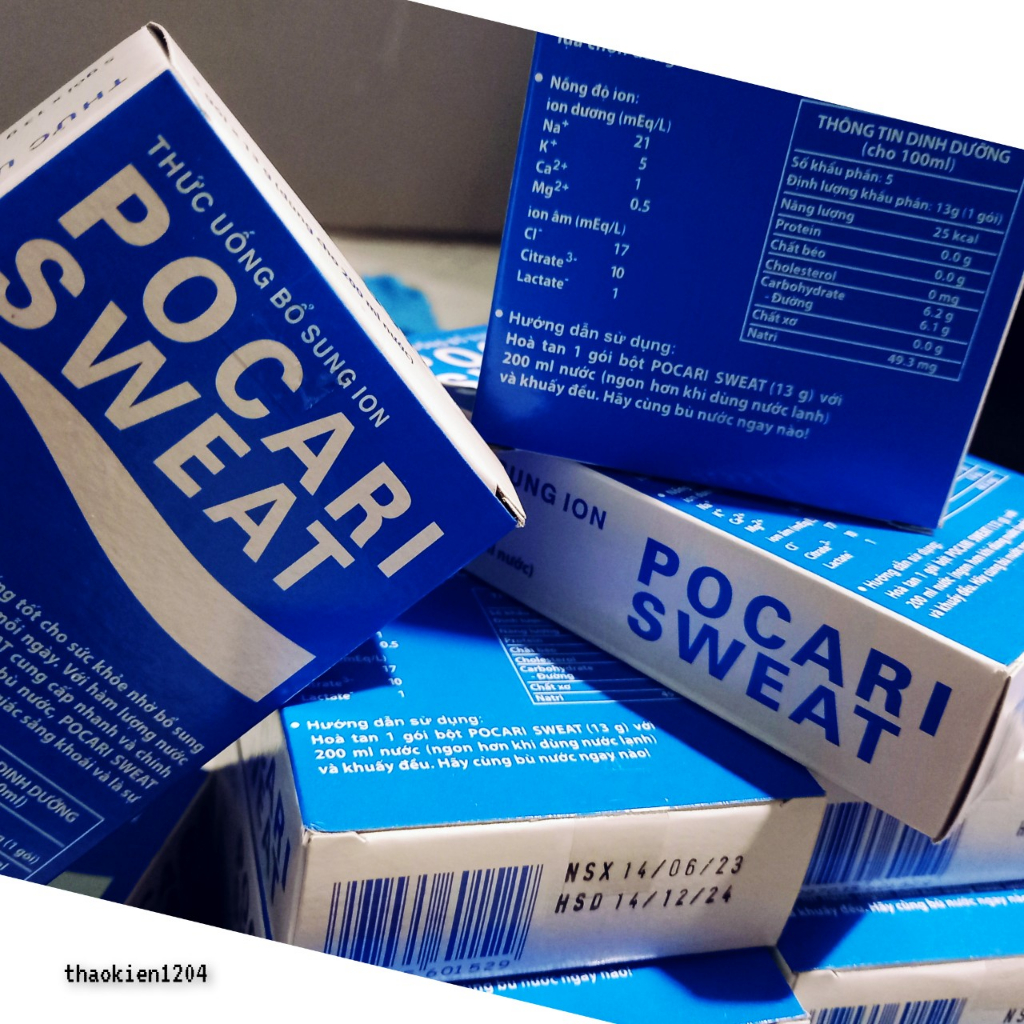 ( Date MỚI ) 3 hộp_Bột Thức uống bù nước, bổ sung ion 5 không Pocari Sweat