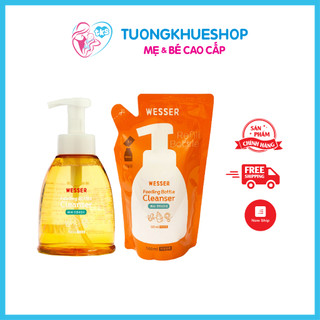 Bộ nước rửa bình sữa Wesser 500ml Nhập khẩu Hàn Quốc