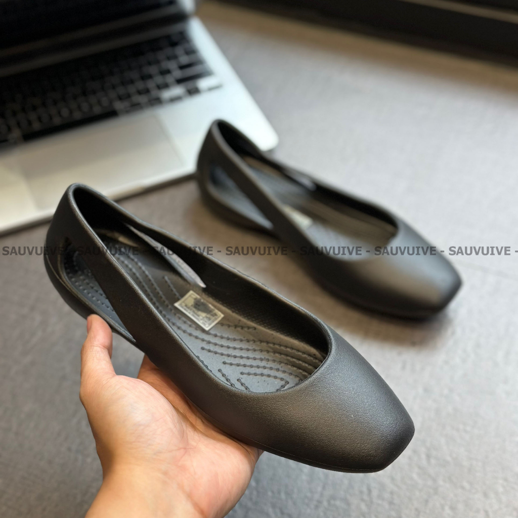 SF - Giày Cross Búp Bê Sloane Flat Chính Hãng, Đúc Nguyên Đôi, Giày Đi Mưa Size 35 36 37 38 39 - Sấu Vui Vẻ