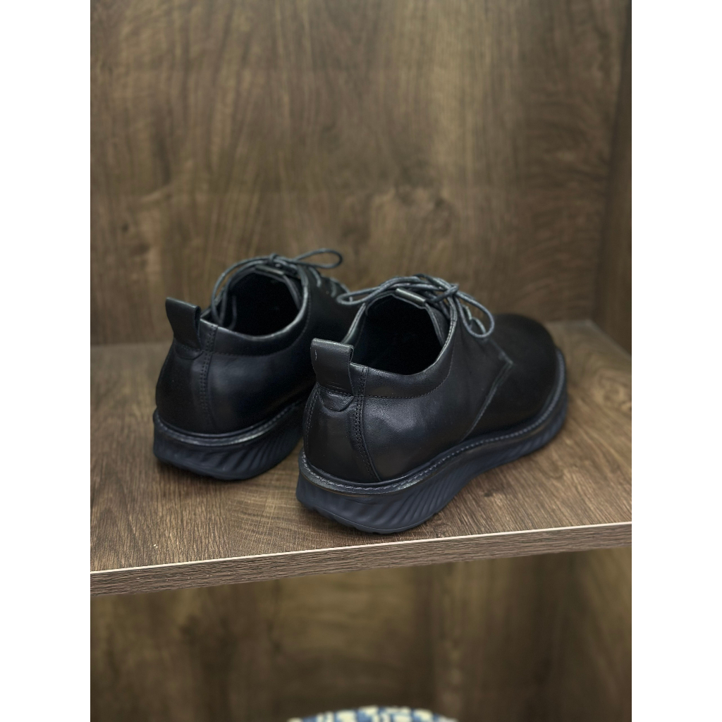 Giày Da Ecco Lịch Lãm Dành Cho Nam Thiết Kết Nhẹ Nhàng Giữa Cột Dây Và Đế Xoắn - SAUVUIVE