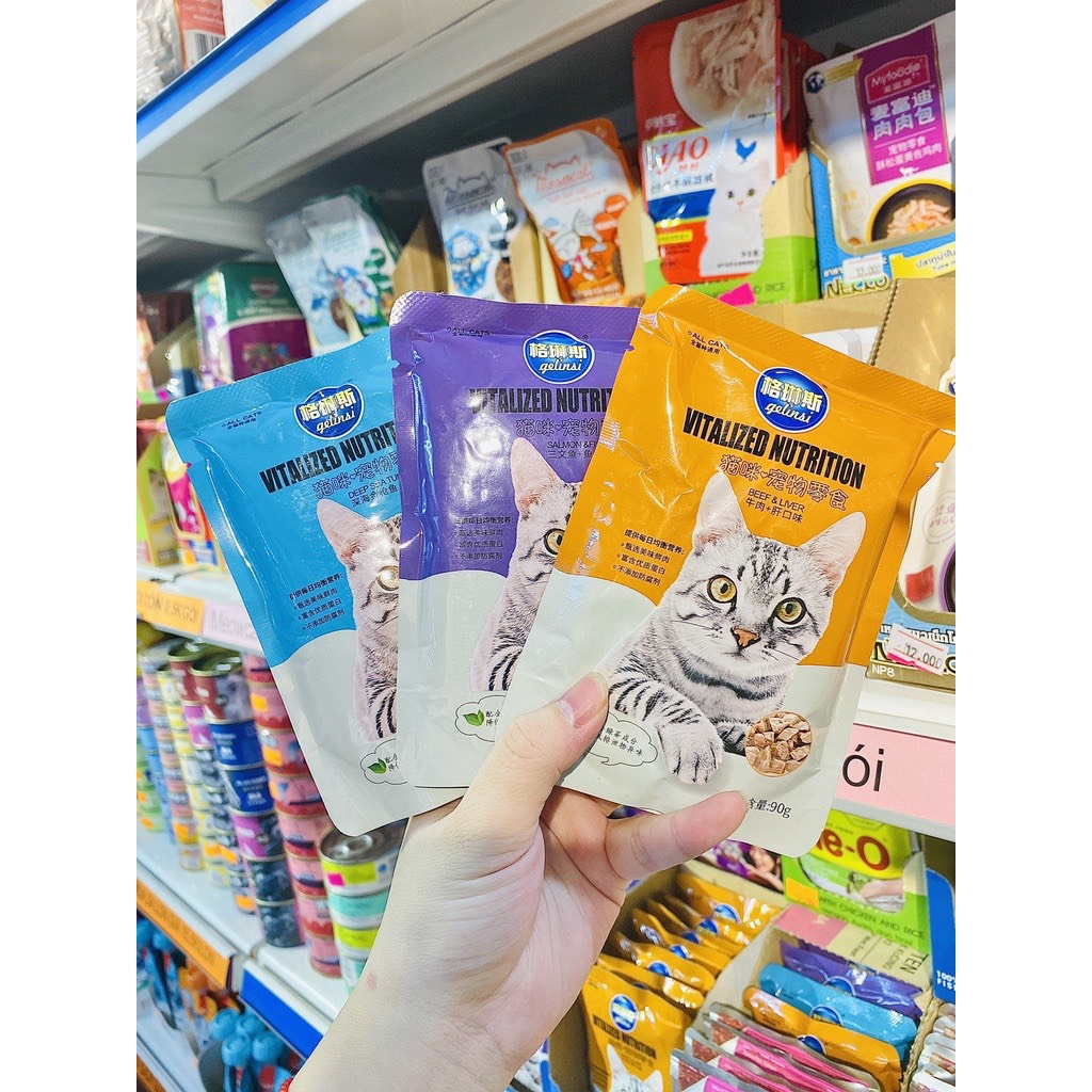 Pate Gelinsi Thịt Viên Dành Cho Mèo Từ 3 Tháng Tuổi - 90g