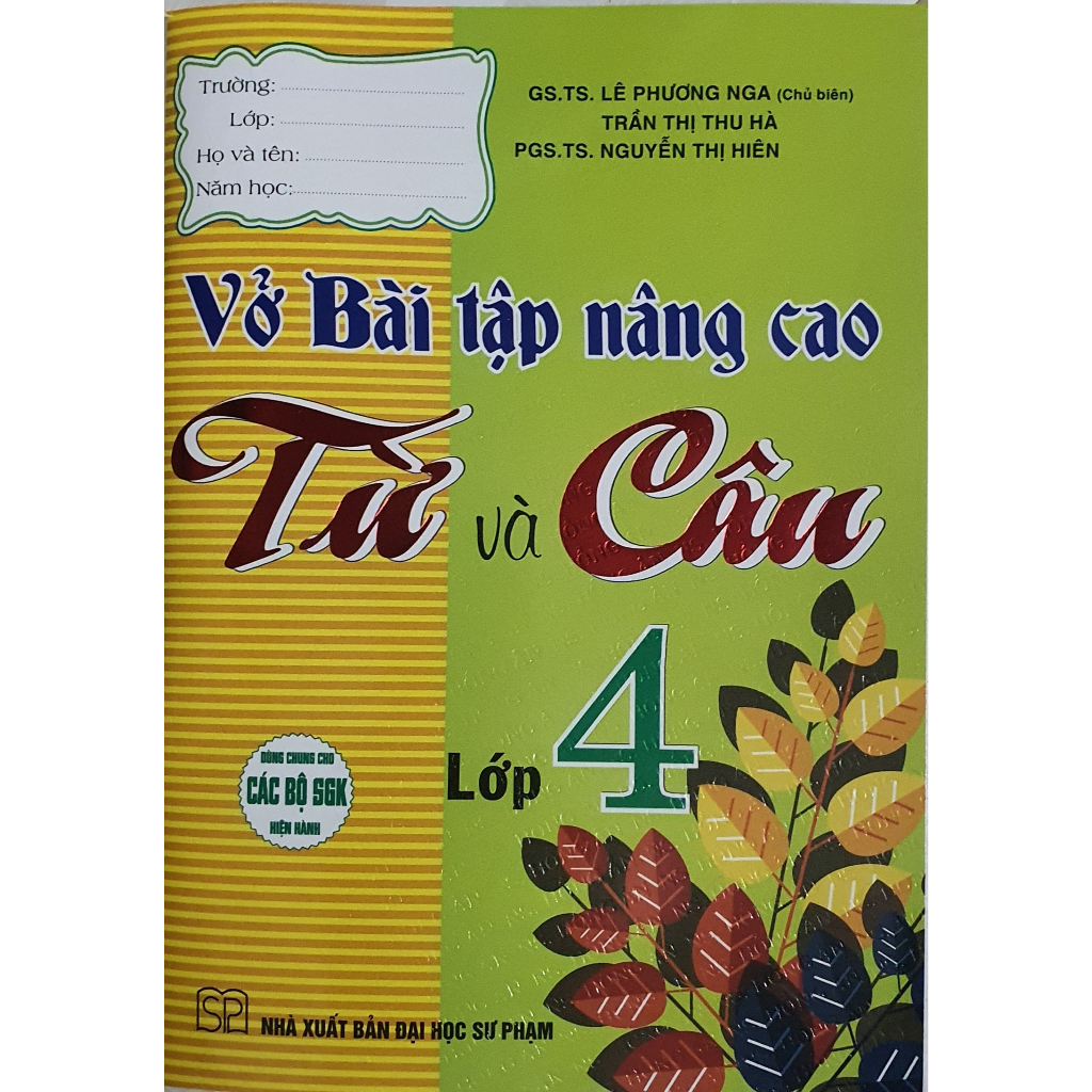 Sách Vở Bài Tập Nâng Cao Từ Và Câu Lớp 4
