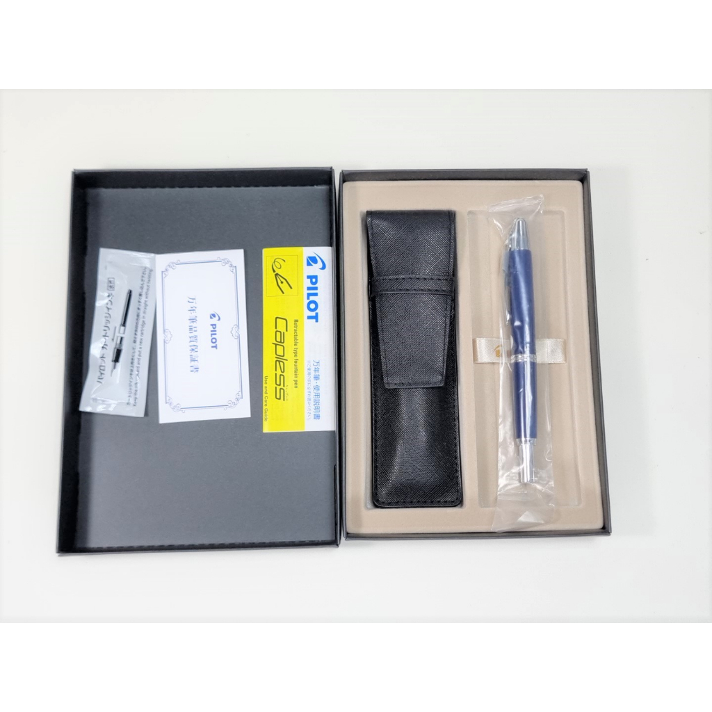 Bút Máy Pilot Capless Vanishing Point Special Alloy Nib - Dark Blue - Xanh Đậm